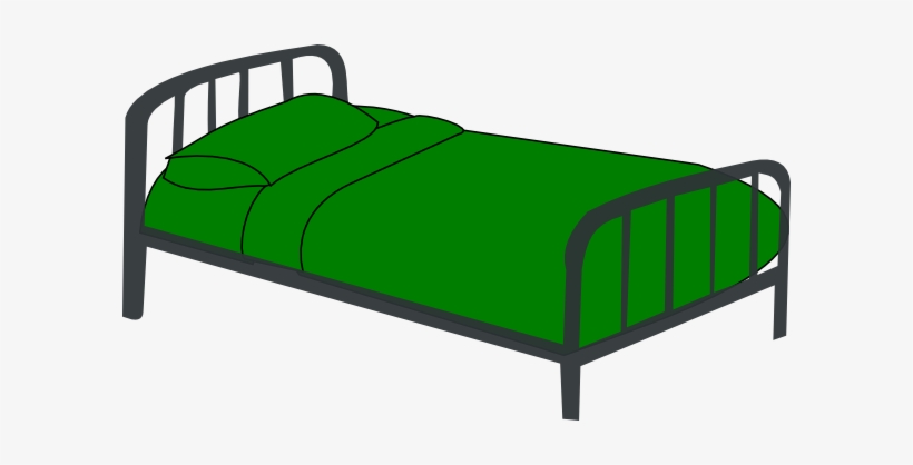 Mattress Png Cliparts - Green Bed Clipart, transparent png #298645