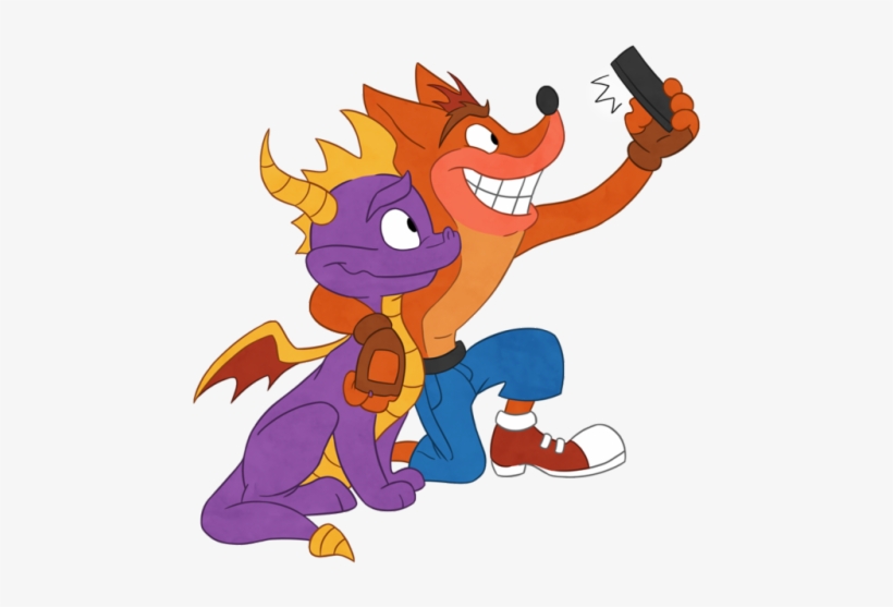 Crash Takin A Selfie W/ His Best Bud - Crash Bandicoot, transparent png #298663