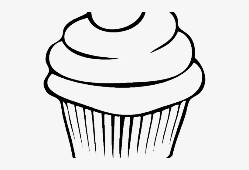 Drawn Free On Dumielauxepices Net Muffin - Hello Kitty Cupcake Coloring Pages, transparent png #298946