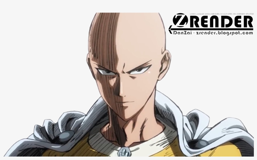 One Punch Man - Saitama Opm Serious Face, transparent png #299200