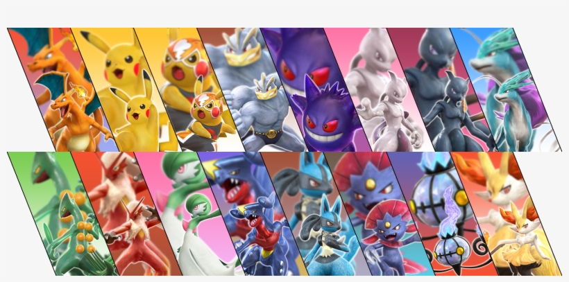 2mib, 1783x800, Pokken T - Pokken Tournament Dx Characters, transparent png #299570