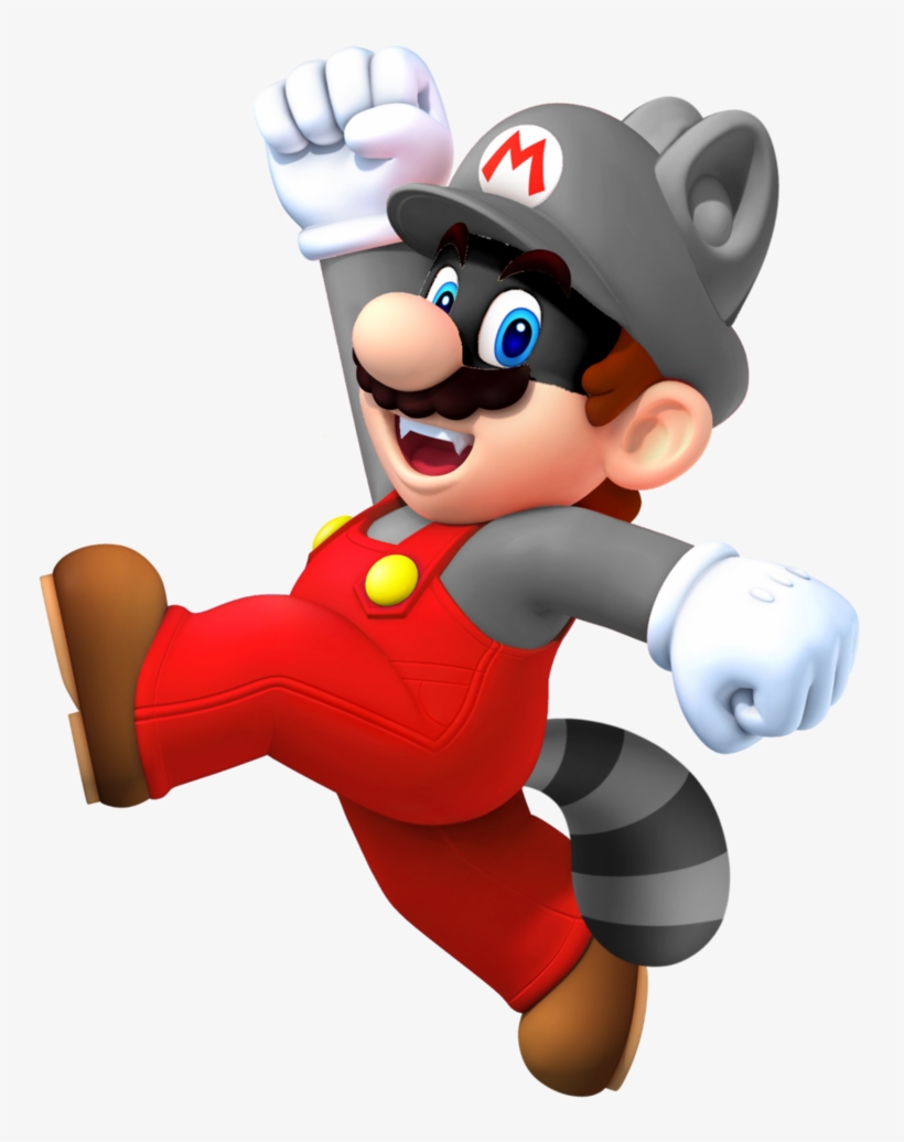 Super Mario Raccoon Png Image - Raccoon Mario, transparent png #299650