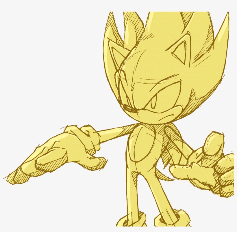 Wallpaper 056 Ssonic 02 Pc - Super Sonic The Hedgehog, transparent png #299734