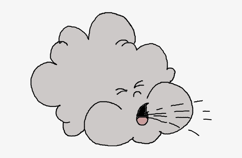 Wind Blowing Clipart Kid - Drawing, transparent png #299798