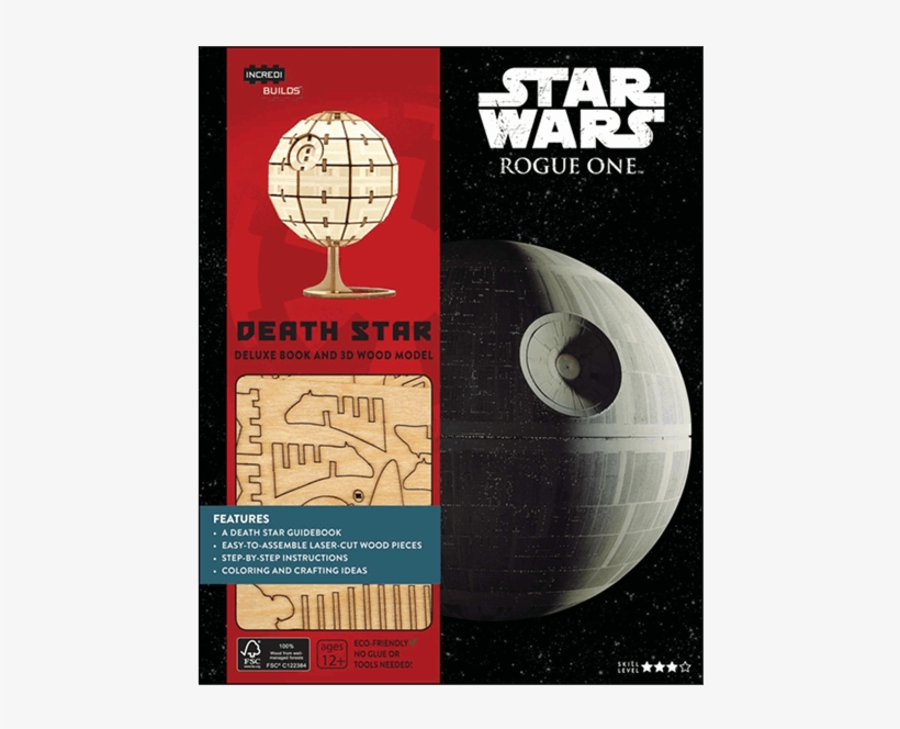 Star Wars - Incredibuilds: Star Wars: Rogue One: Death Star Deluxe, transparent png #299887