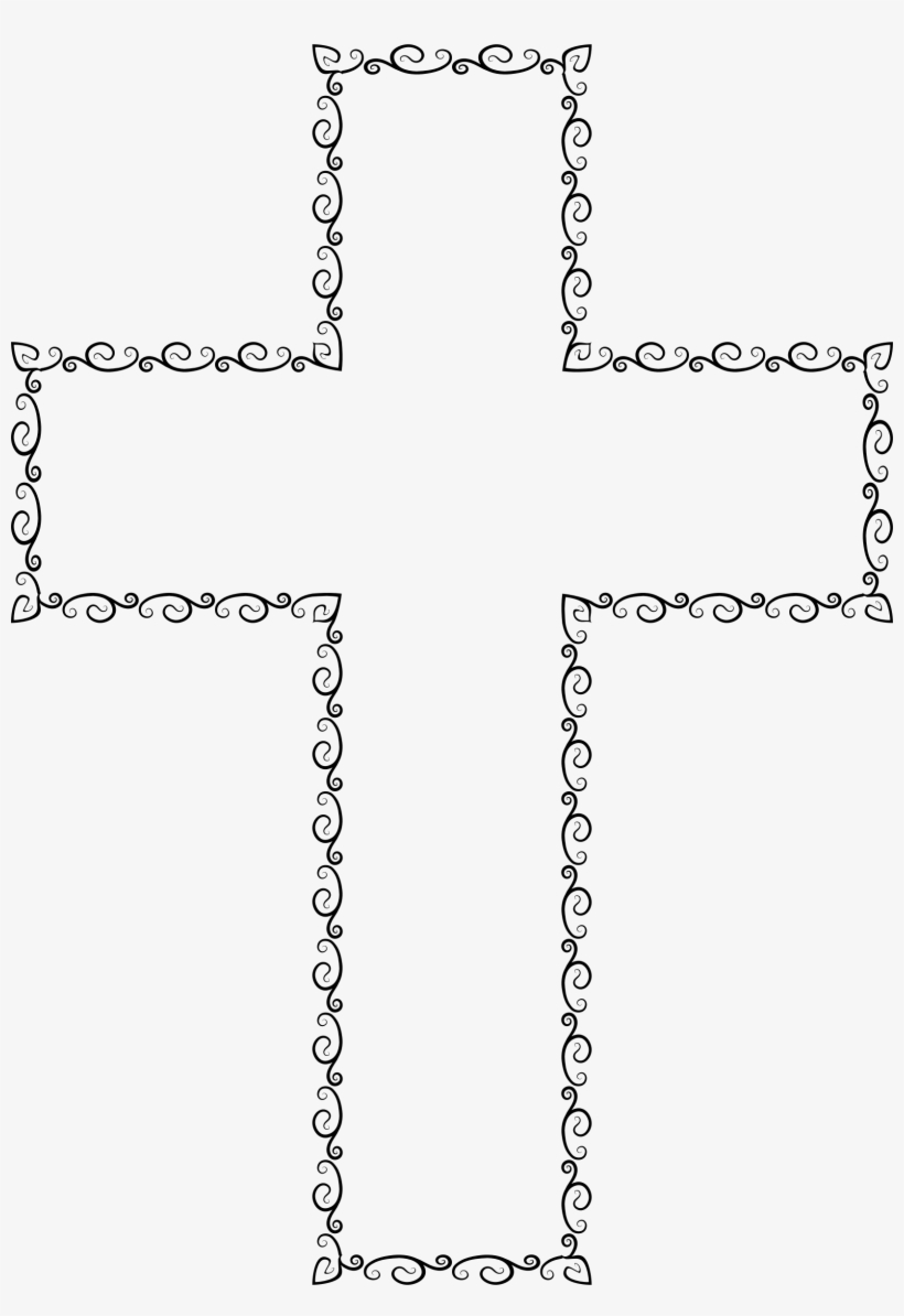 Vintage Flourish Cross 2 Jpg Royalty Free Download - Vintage Cross Png, transparent png #2900681