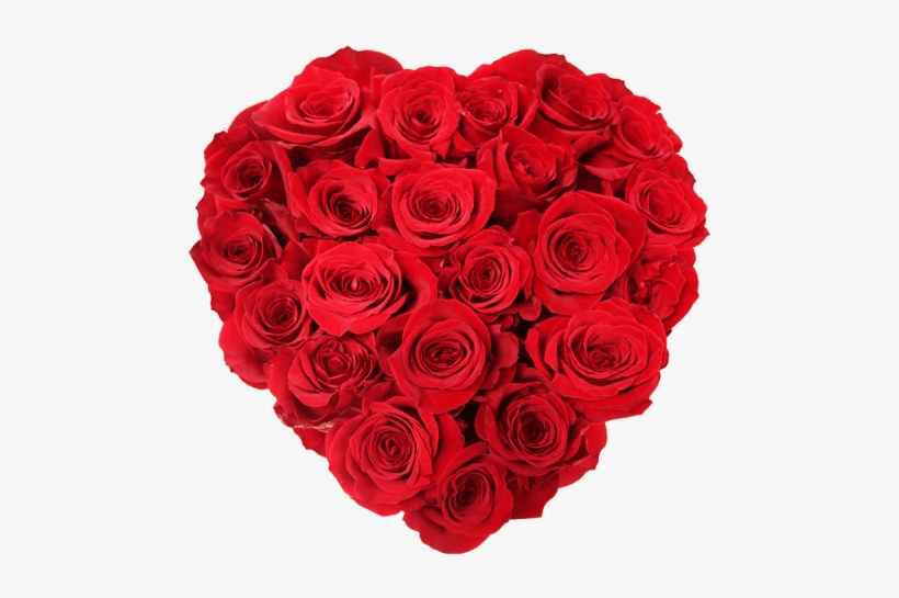 Rosas Frescas En Caja Corazón - Heart Of Roses Png, transparent png #2901204