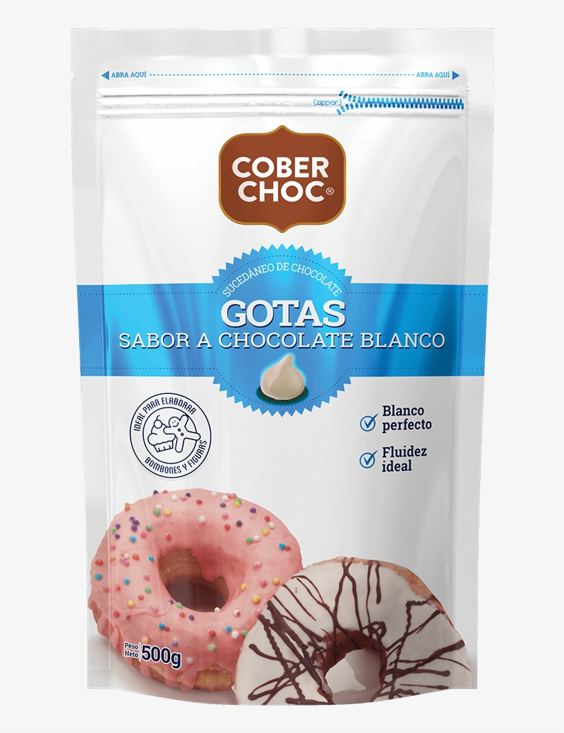 Chocolate Coberchoc Gotas Blancas - Chocolate, transparent png #2902396