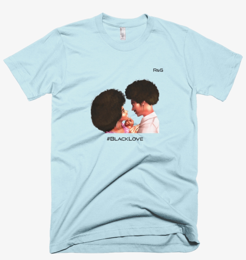 Loving Black Couple T-shirt - Quien De Amarillo Se Viste En Su Belleza Confia, transparent png #2902519