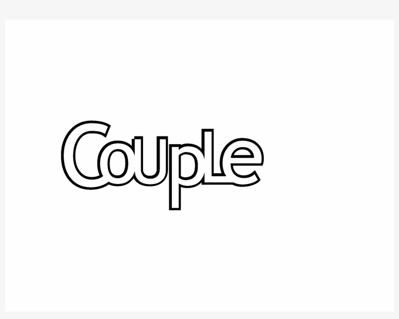 Couple Design Logo Black And White - Graphics, transparent png #2902595