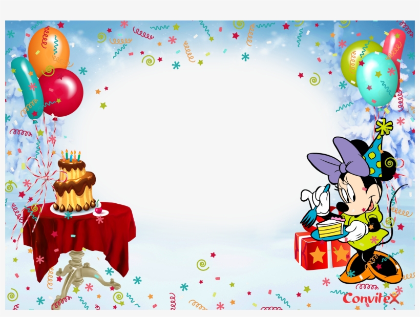 Convitex Niver Disney Minnie - Convite De Aniversario Png, transparent png #2903214