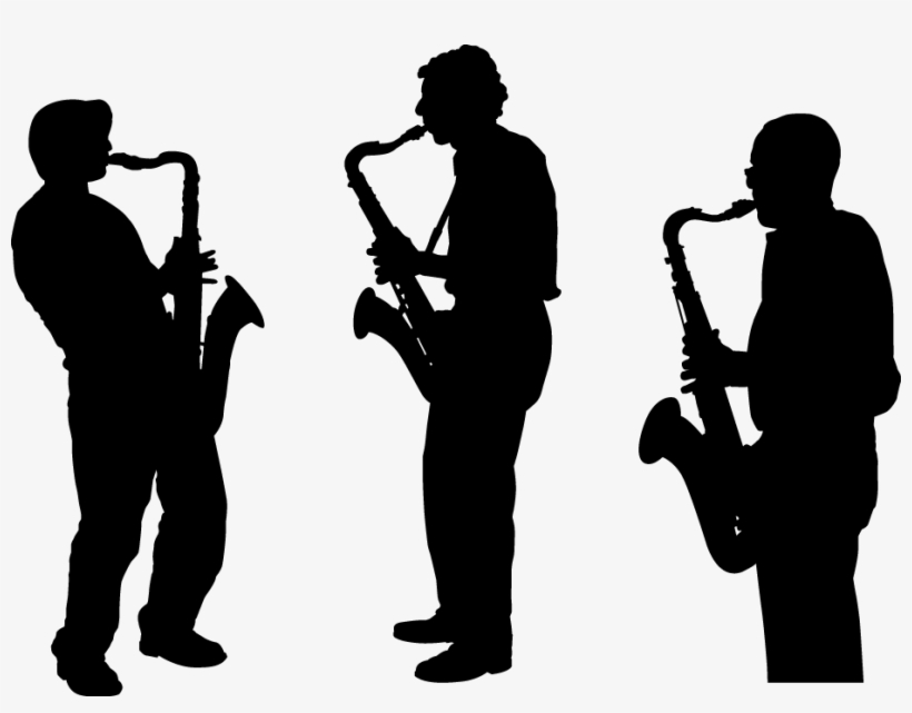 Saxensemble - Saxophone Player Silhouette Png, transparent png #2903403
