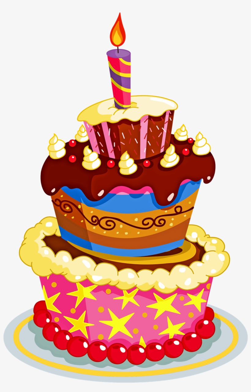 Bolo De Aniversário Em Png - Cake Happy Birthday Vector, transparent png #2903438