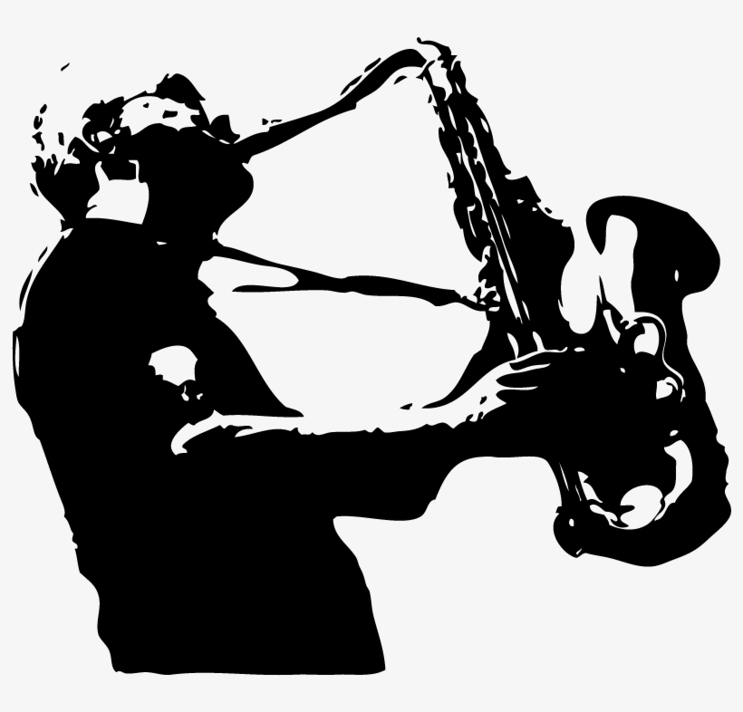 Saxbw - Saxofon Silueta Png, transparent png #2903723