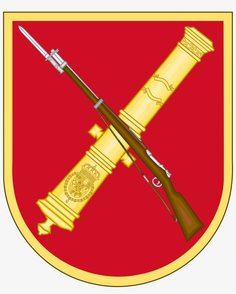 2000px-spanish Army Weaponry Course And Graduates Emblem - Pulseira De Evento Branca, transparent png #2904119