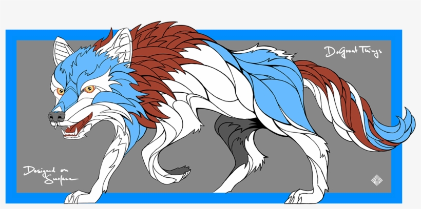 A Sketch Of Andreas Preis' Wolf Mural In Munich - Painting, transparent png #2904364