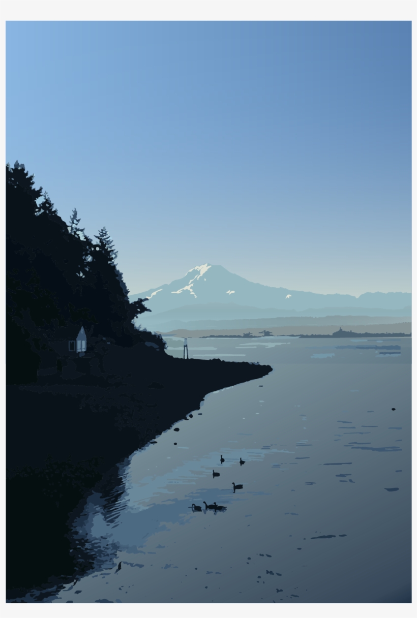 Mount Rainier Art Print - Mount Rainier National Park, transparent png #2904407