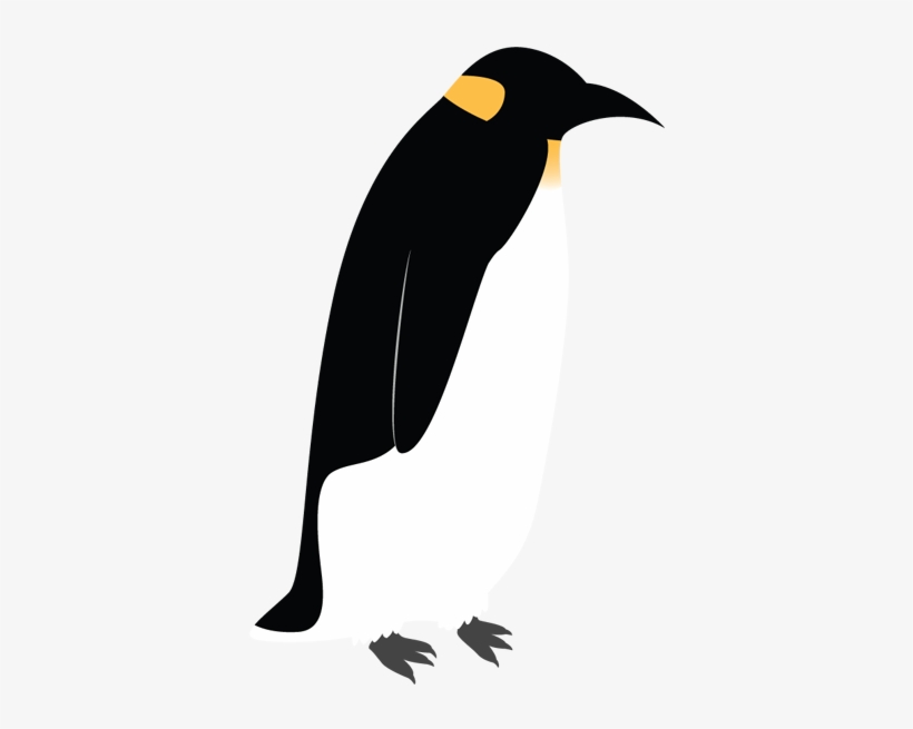 Emperor Penguin Wall Sticker - Simple Penguin Png, transparent png #2904458