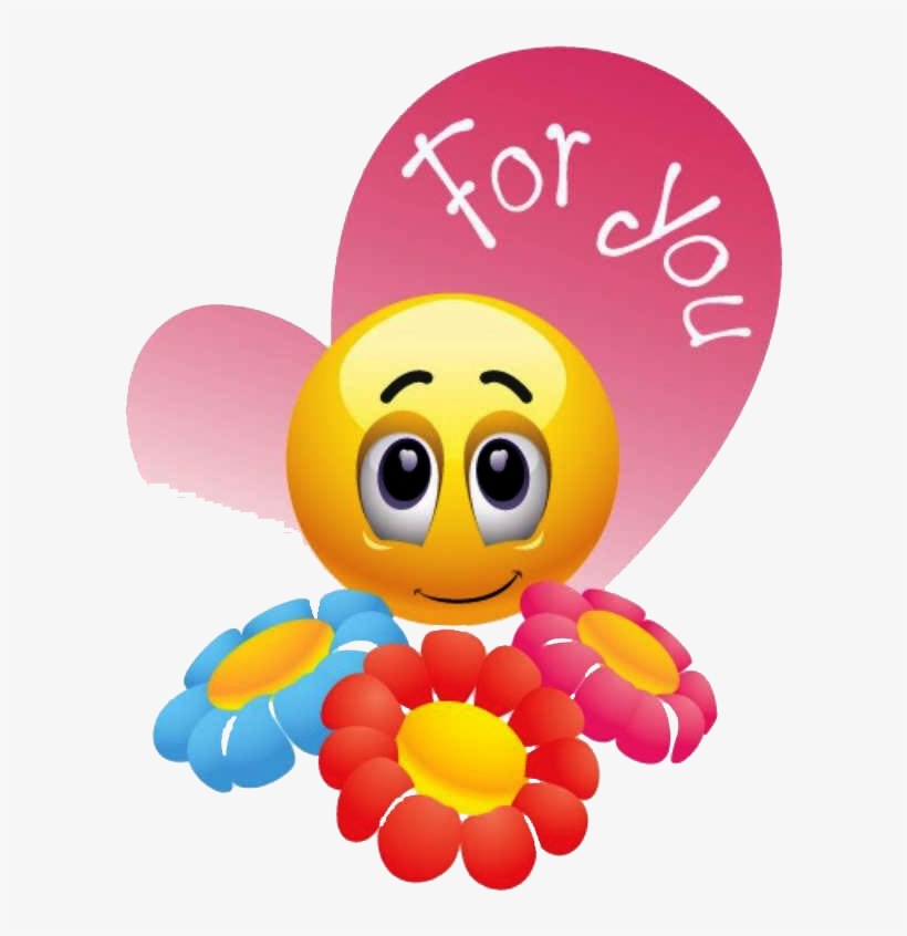 For You - Flowers And Smiley Faces, transparent png #2905229