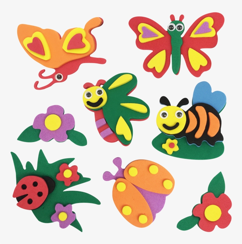 Aplique Ades Cartela Colors C 10 Un Bichinhos Com Asas Animais De Jardim Png Free Transparent Png Download Pngkey