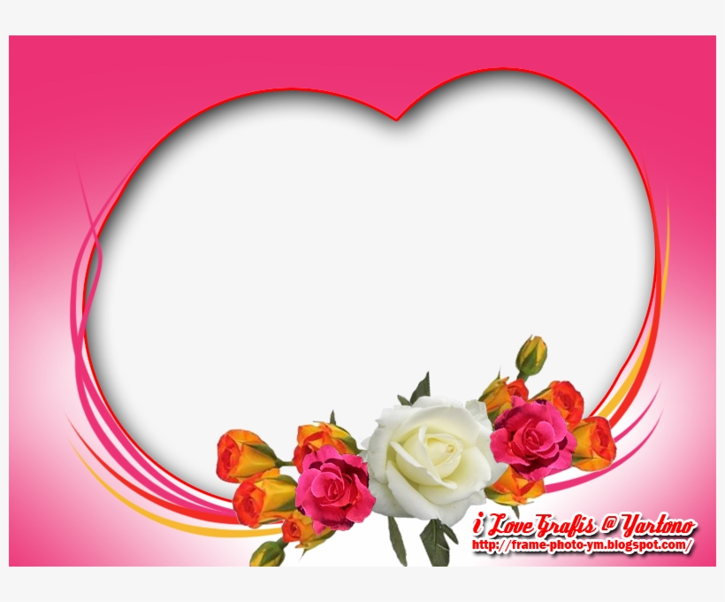 Bingkai Bunga Mawar Clipart Picture Frames Bingkai Love Bunga Free Transparent Png Download Pngkey