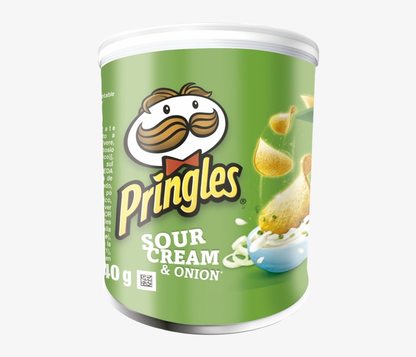 Papas Pringles Queso Crema Y Cebolla - Pringles Paprika 40g, transparent png #2905550