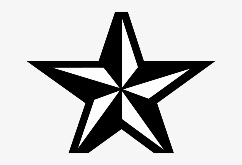 Nautical Star Tattoos Clipart Compass - Star Of Texas, transparent png #2905686