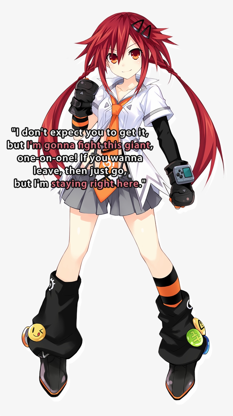 She Lives In Zero Dimension, Which Is Also Where Neptune - Hyperdimension Neptunia Henrai Uzume, transparent png #2905861