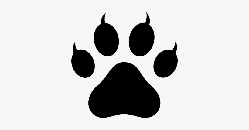 Lion Paw Prints Clip Art - Cat Paw Vector Png - Free Transparent PNG
