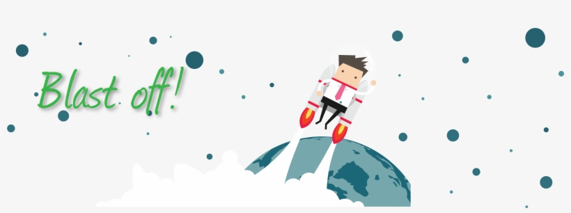 Project Spaceship Blasting Into A New Technology Universe - Web Banner, transparent png #2906428