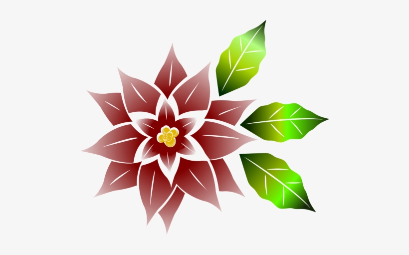 Good Flower,free Vector Graphics - Flor De Noche Buena Png, transparent png #2906717