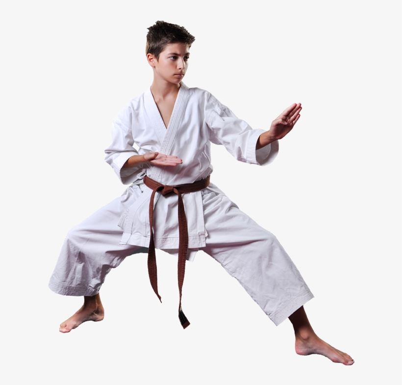 Teen Boy In Karate Stance - Karate, transparent png #2906859