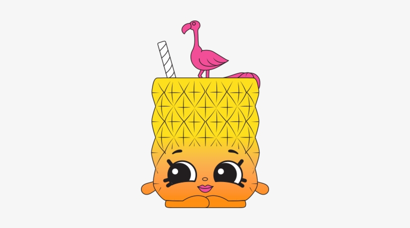 Pineapple Sips - Shopkins Pineapple Sips, transparent png #2907400