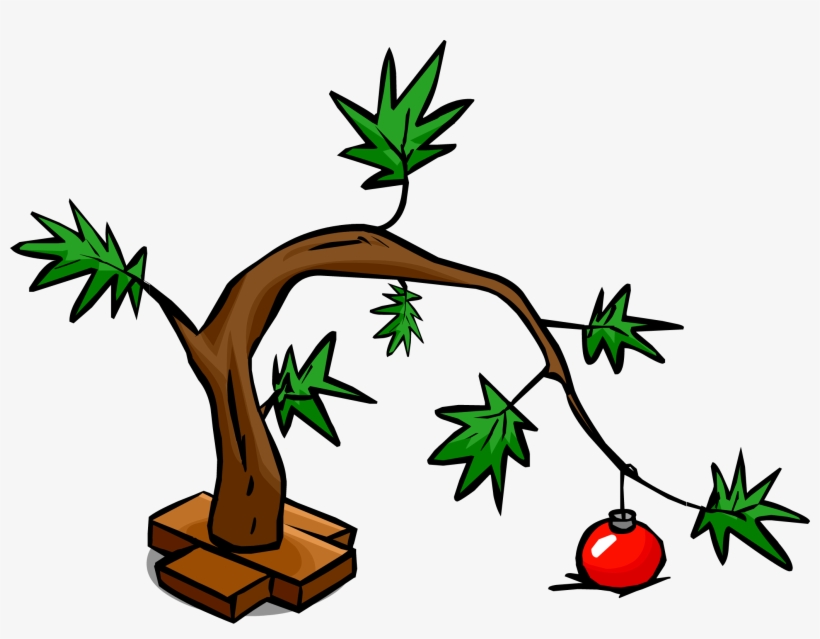 Leaning Tree Sprite 003 - Christmas Tree, transparent png #2907653