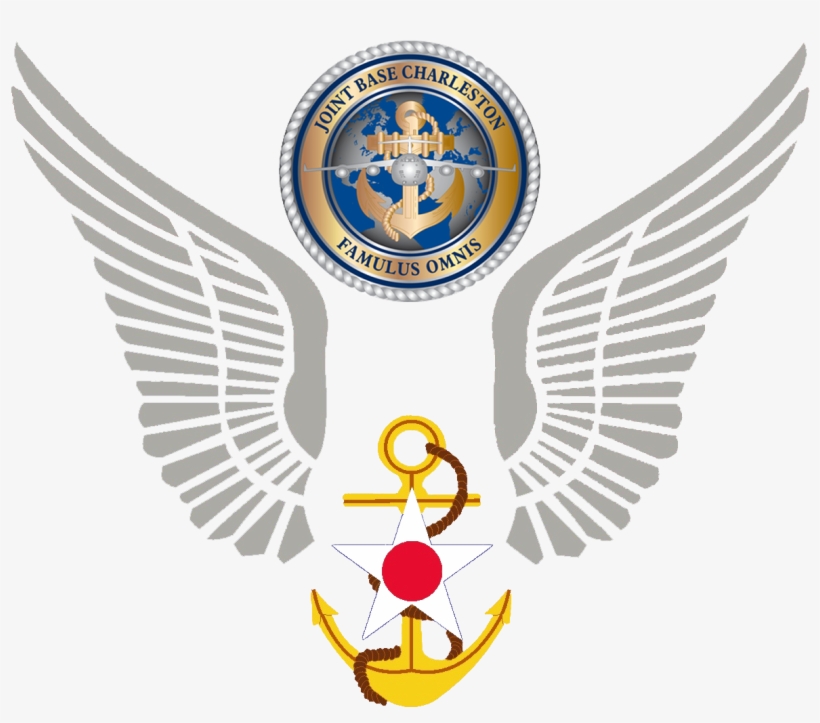 Wings From The 628th Air Base Wing Logo With The Joint - Emblem, transparent png #2907735