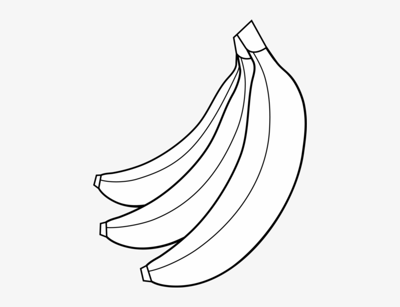 Png Transparent Library Bananas Clipart 3 Banana - Clip Art Ng Banana Black And White, transparent png #2907759