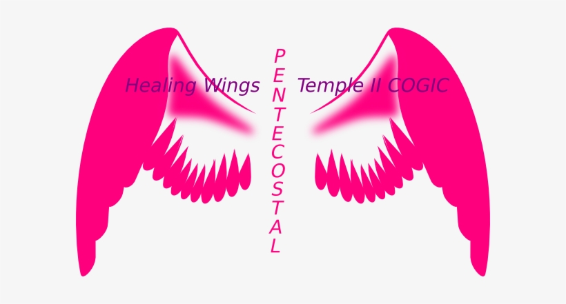 How To Set Use Healing Wings Logo Clipart - Pink Angel Wings Clip Art, transparent png #2907780