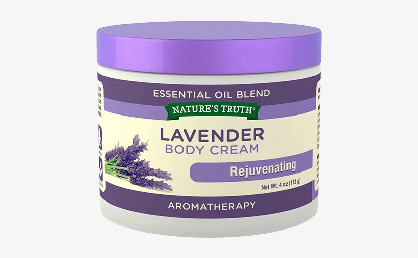 Lavender Essential Oil Cream Supplement Facts/ingredients - Nature's Truth Aromatherapy Lavender Body Cream, 4, transparent png #2907828