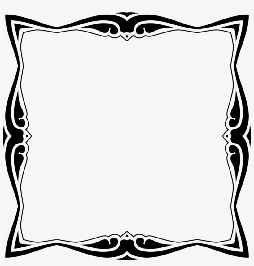 Siluet Bingkai Foto Png Clipart Picture Frames Clip - Decorative Art Frame, transparent png #2907874