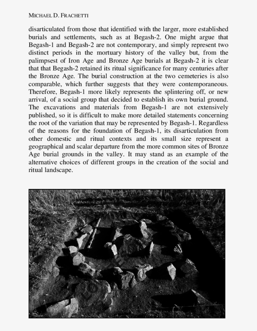 Excavated Bronze Age Stone Cist Burial At Begash-2 - Begash, transparent png #2907956