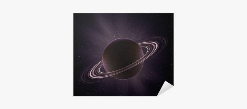 Vector Giant Gas Planet Surrounded By Rings Poster - Saturn, transparent png #2908506