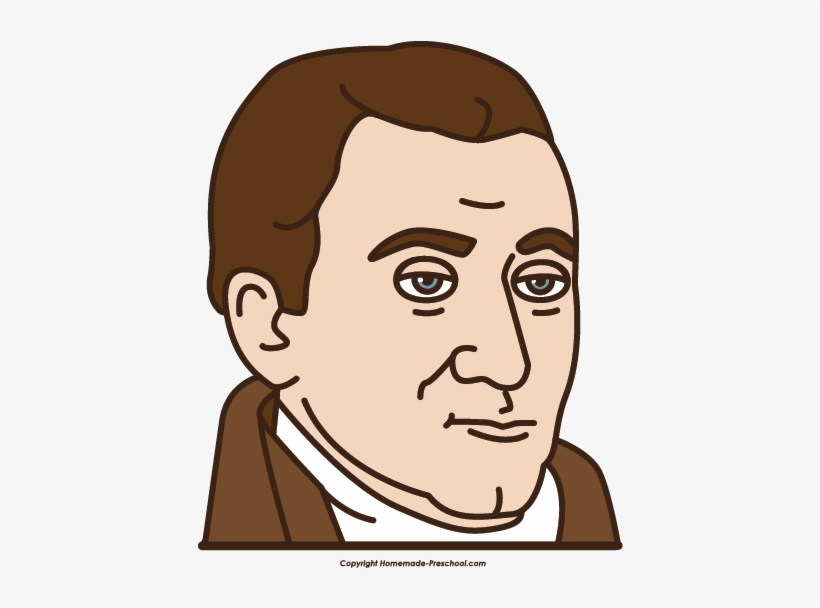 President Clipart - President James Monroe Cartoon, transparent png #2908640
