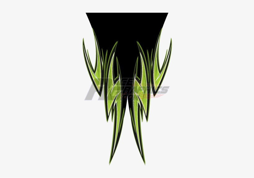 Fire Flare Green Vinyl Wrap - Illustration, transparent png #2908692
