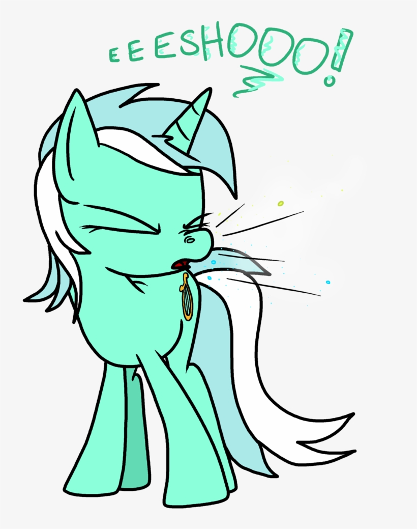 Anyponedrawn, Female, Lyra Heartstrings, Nostril Flare, - Sneeze, transparent png #2909118