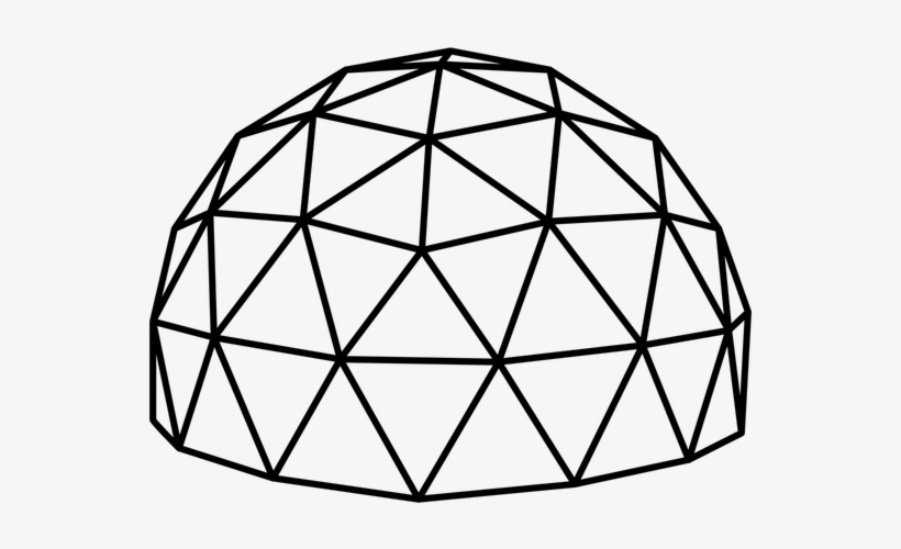 28 Collection Of Geodesic Dome Drawing - Geodesic Dome Png, transparent png #2909337