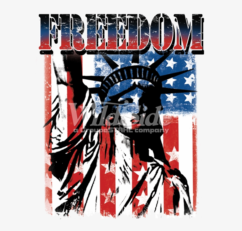 Stock Transfer - 4th Of July United States Of America Flag Statue Of, transparent png #2909928
