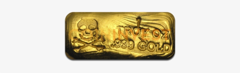 1 Oz Gold Bar - Gold Bar, transparent png #2910177
