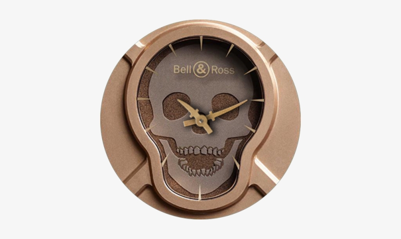 Bell & Ross Skull Rose Gold - Bell & Ross Br 01 Skull Bronze Br0192-skull-br, transparent png #2910198