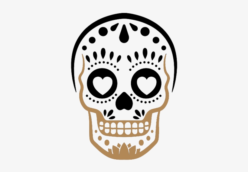 Enroll In Tacology - Easy Sugar Skull Pumpkin Stencil, transparent png #2910262