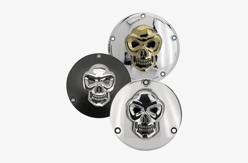 These "three Dee" Design Skulled Aluminum Derby Covers - Calavera, transparent png #2910422